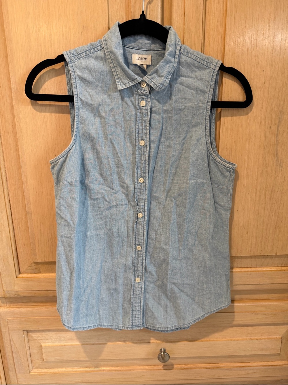 J. Crew Light Blue Chambray Button-Up Shirt